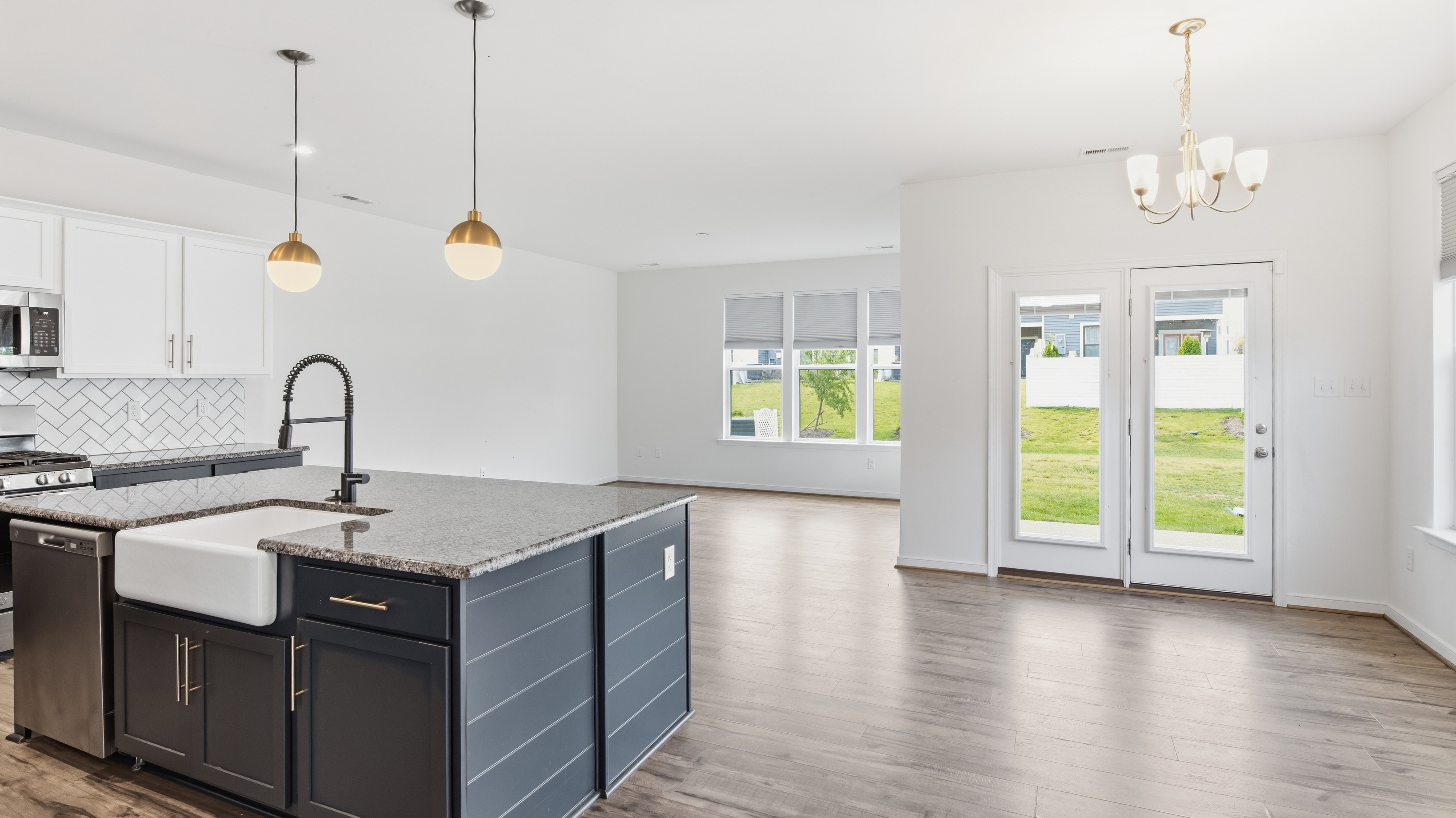 Professional rental photo preserving an exterior window view