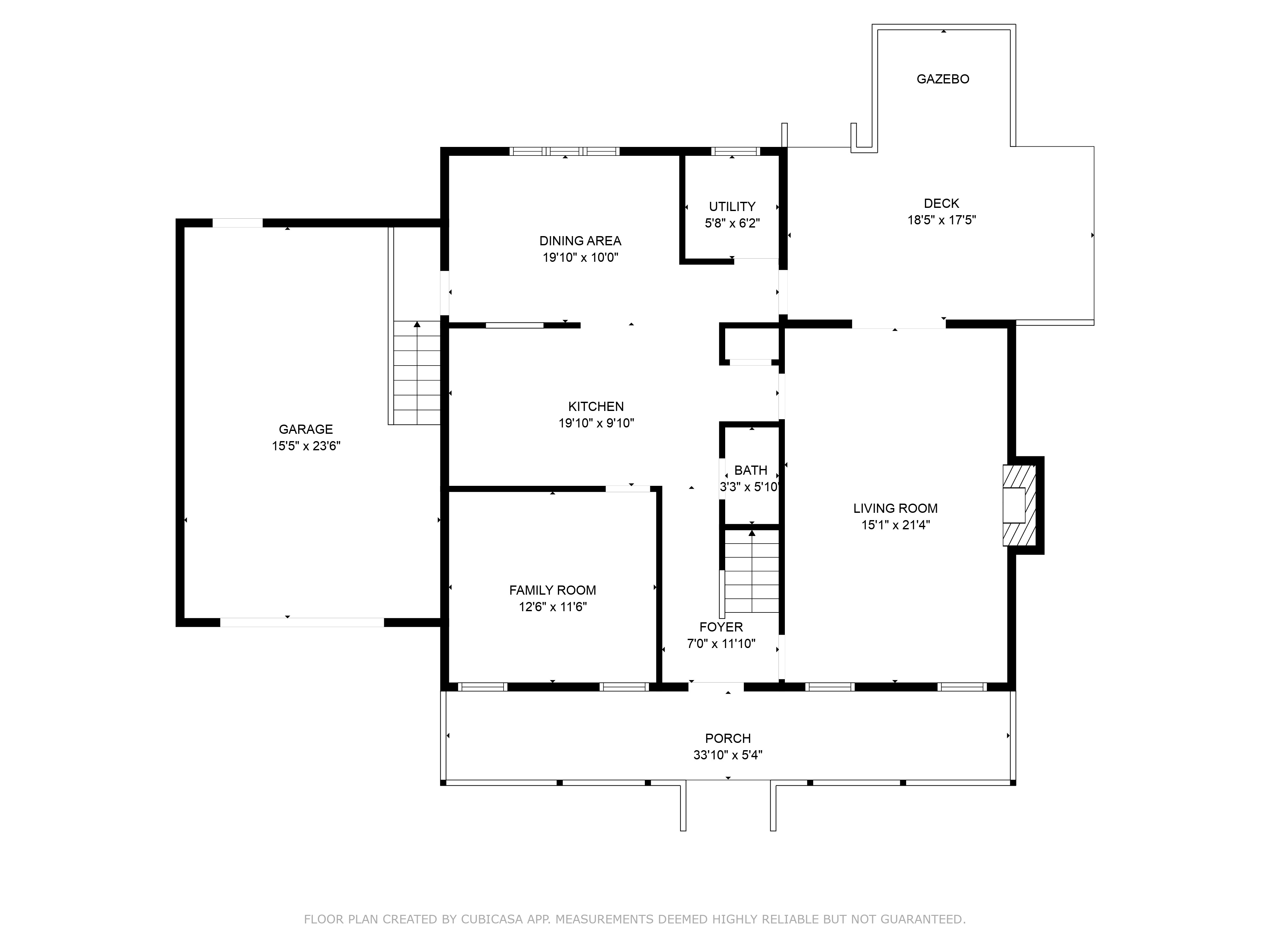 Basic floor plan included with standard rental listing materials